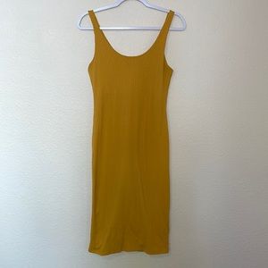 Yellow maxi dress